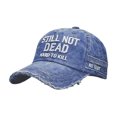 thumbnail image 2 of IAJDKMEK Unisex Sun Hat Dad Hat - Embroidered Commemorative Design, Distressed Finish, Adjustable, Breathable, Lightweight, Perfect for Beach, Travel and Daily Fun,Navy, 2 of 6