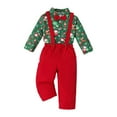 thumbnail image 2 of Conjunto de traje para niños perfecl con pajarita vestido formal y tirantes con botones, 2 of 8