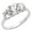 White Gold, variant on Jewelry 14k White Gold 1 3/4ct TGW Round-cut Diamonette Engagement Ring