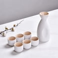 thumbnail image 6 of Nishiyuenyi Japanese Sake Set Ceramic Sake Pot and Sake Cups for Tea Party Office Drawer A, 6 of 9