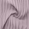 thumbnail image 4 of asdoklhq Womens Holiday Dresses Women's Solid Color Lapel Knitted Long Skirt Slim and Temperament Hip Hugging Long Sleeved Dress Purple L, 4 of 7