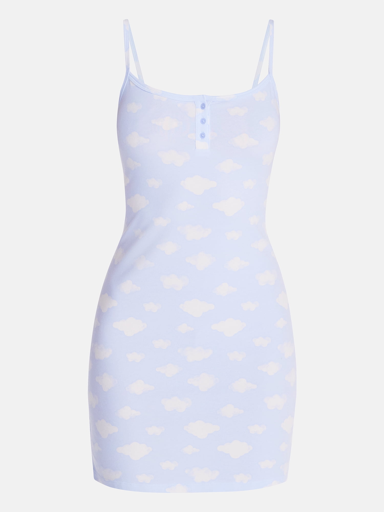 No Boundaries Cloud Core Sleepwear Slip, Women's XXS-3X