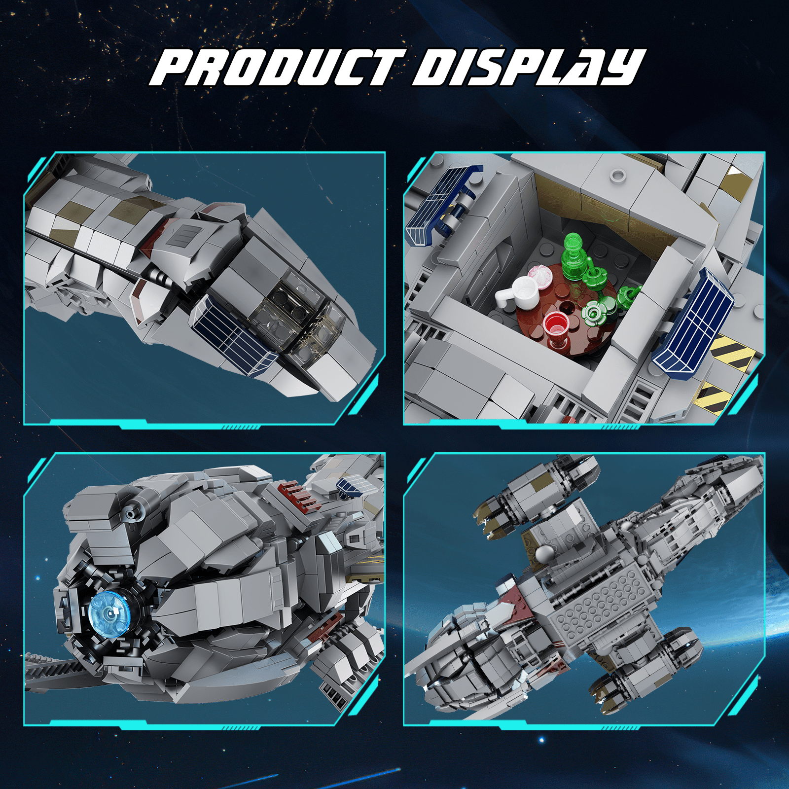 Firefly Spaceship Building Blocks Sets Space Aircraft Mode Toy Set Compatible with Lego Creative Bricks Building Toys for Adults Aged 8+