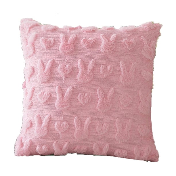 Funda de cojín conejito de Pascua para sofá y salón, funda de cojín acolchada con dibujo de conejo de dibujos animados, funda de cojín para la cintura