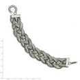 thumbnail image 5 of Stainless Steel Bracelet Fancy Women's mm 7 in Polished Braided Mesh w/1.25in ext. 7in, 5 of 5