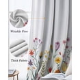 thumbnail image 6 of Spring Floral Blackout Curtains for Bedroom 45 Inch Length 2 Panels Set, Pink Yellow Flowers Farmhouse Thermal Insulated Energy Saving Window Treatment Curtains Blackout Drapes 52"x45", 6 of 8
