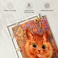 thumbnail image 6 of Elephant Stock Ginger Cat 1931 Wall Art - Vertical Canvas Wall Art - Living Room Wall Decor - Animal Canvas - Orange And Brown Decor By Louis Wain - 8" x 12", 6 of 8