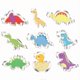 thumbnail image 2 of Juego de 10 cortadores de galletas de dinosaurios for niños, ideal for hornear, manualidades, cocina, pasteles y fiestas de cumpleaños infantiles con temática de dinosaurios., 2 of 7