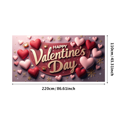 thumbnail image 3 of Valentine's Day Party Decoration Backdrop with Red Roses and Gift Box Background Hearts Banner Holiday Event Background Photo Props Romance, 3 of 4