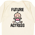 thumbnail image 4 of Inktastic Future Actress Girls Acting Theater Girls Long Sleeve Baby Bodysuit, 4 of 5