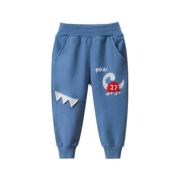 EnJoCho 2-Pack Toddler Boys Joggers Sweatpants - Moisture-Wicking Sport Pants for Active Toddler Boys Playground & Gym Activities (8-9 Years,Blue)