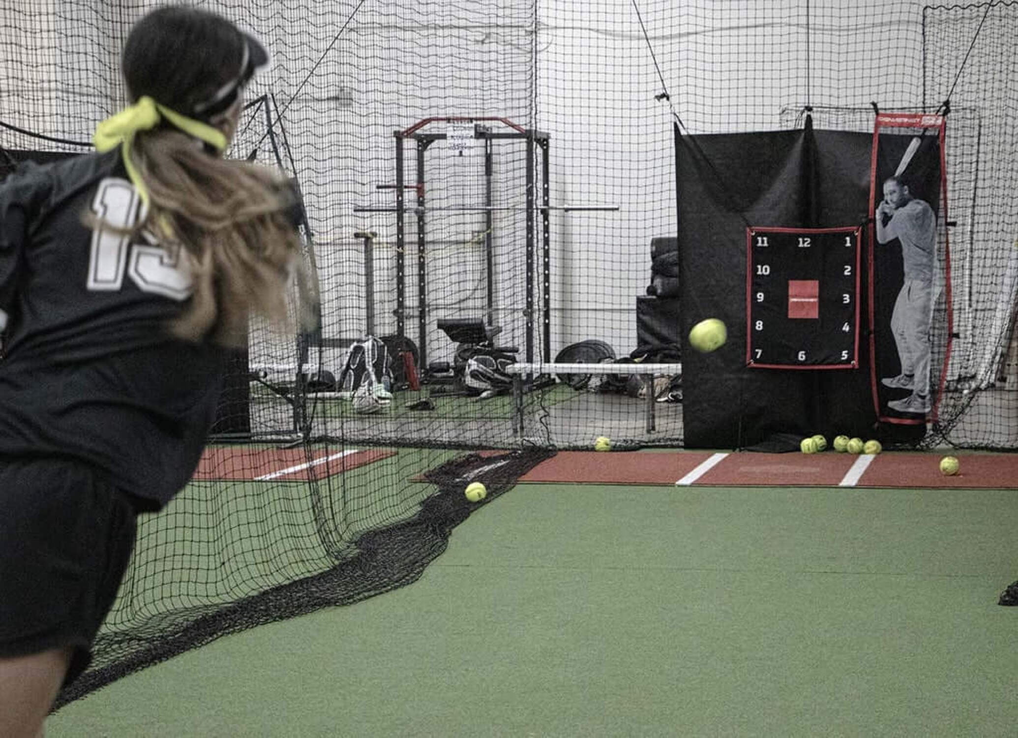PowerNet Stand-In Batter, Pitching Aid Attachment for Softball & Baseball Net, Improve Pitching Accuracy, Safely Train Throwing Inside, Baseball Equipment for Pitching (Stand-In Batter Only)