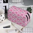 thumbnail image 7 of Sikiie Cute Watermelon Flamingo Print Flip Double-layer Pencil Case, All-purpose Stationery Bag for Study and Office, Zipper Design, Unisex, 7 of 7
