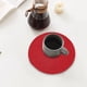 thumbnail image 5 of Juego de 3 manteles individuales tejidos | Manteles individuales redondos resistentes al calor para mesa de comedor | Decoración de cocina impermeable y resistente al aceite | Posavasos de 18 cm, 5 of 6