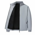 thumbnail image 1 of JHLZHS Winter Work Jacket for Men Men's Jacket Fall Winter Thicken Windbreakers Jackets Padded Coats Fleece Jacket Men 092, 1 of 9