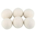 thumbnail image 1 of Fosa Laundry Dryer Balls,Wool Dryer Balls, 6Pcs 6cm Natural Wool Dryer Balls Water Absorption Eliminates Static Laundry Drying Ball, Laundry Wool Balls, 1 of 6