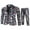 Black Cyan, variant on Christmas Suits for Mens, 2PCS Ugly Xmas Santa Claus Snowflake Print Suit Jacket Blazers Party Tuxedo Pants Sets