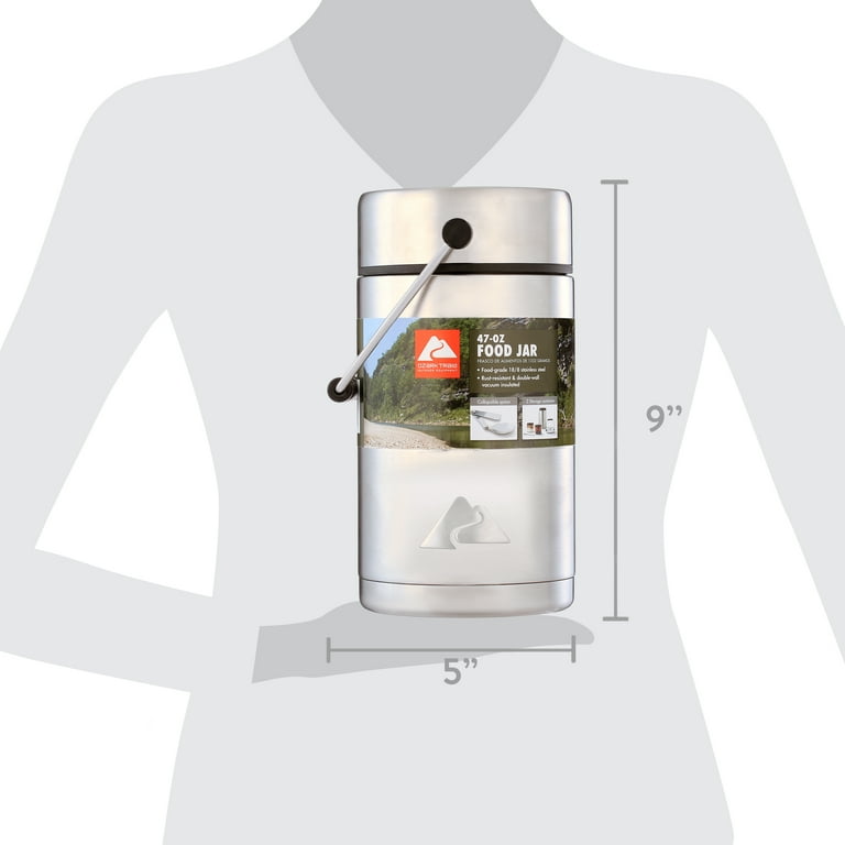 Ozark Trail 47 oz Stainless Steel Food Jar Vacuum-Sealed