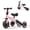 Pink, variant on Dimedeal 3-in-1 Convertible Trike for Toddlers 2-5 Years, Adjustable Learning Bike with Foldable Wheels & Removable Pedals
