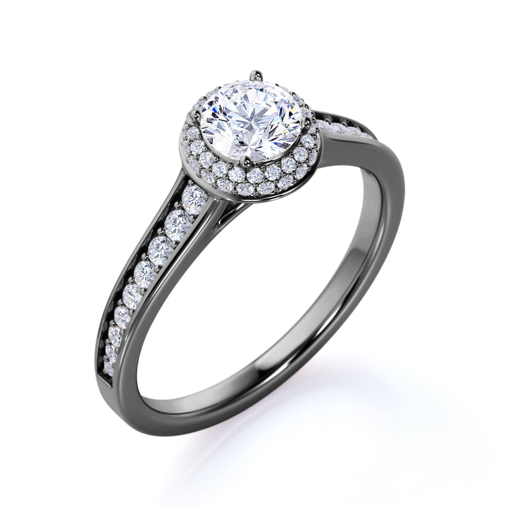 Details about   Women's Round Brilliant 0.23 ctw Natural Diamond 14kt White Gold Band Ring 