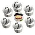 thumbnail image 3 of Mousse Rings Cake Ring Stainless Steel Cake Pan With Slider, 8Cm Diameter, 6 Pieces (Round), 3 of 8