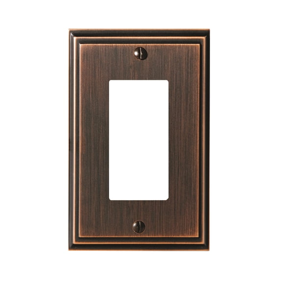 Open Box Amerock Mulholland 1 Rocker Oil-Rubbed Bronze Wall Plate