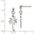 thumbnail image 3 of White Stainless Steel Earring Drop & Dangle Women'S 27.72 mm 10.95, 3 of 3