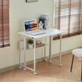 thumbnail image 4 of Folding Writing Desk Computer Desk for Small Space,31.5" Folding Desk for Study, Home Office,Small Spaces,white, 4 of 7