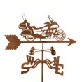 thumbnail image 1 of EZ Vane EZ1023-RF Touring Motorcycle Weathervane with Roof Mount, 1 of 1
