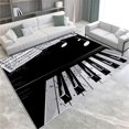 thumbnail image 1 of Instrumental Washable Area Rug Music piano 3D Printed Carpet Non Slip Area Rug, Rugs Soft Flannel Floor Carpet Living Room Bedroom Throw Runner Rugs 4x6ft, 1 of 8