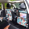 thumbnail image 7 of WOBOGO Retro Strawberry and Daisy Pattern Backseat Car Organizer 2 PCS Footed Universal Car with Touch Screen Tablet Holder Rear Seat Protector, 7 of 7