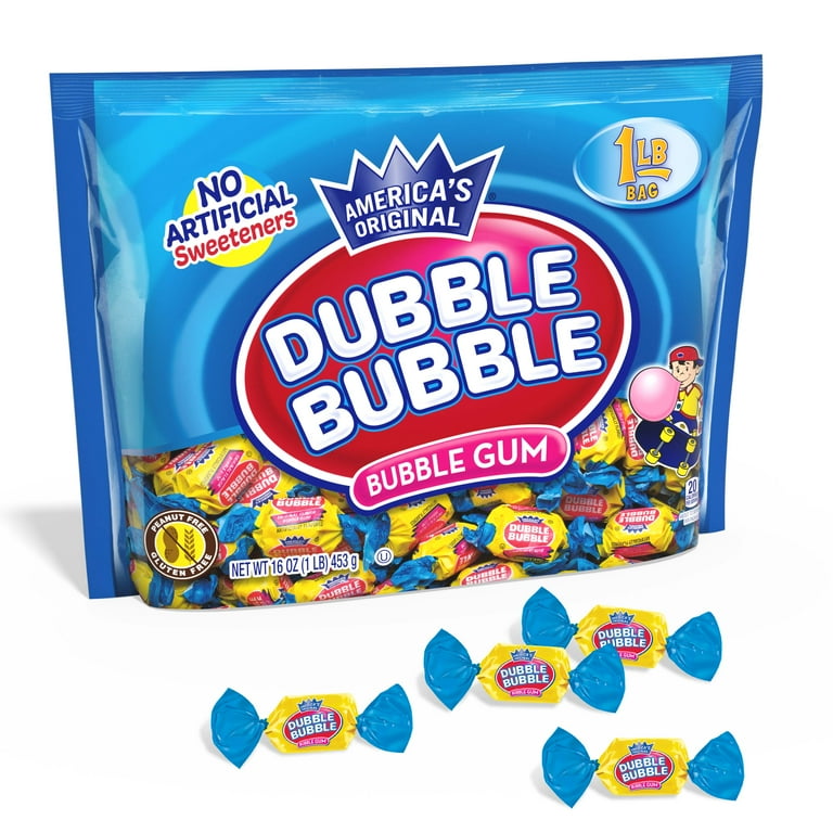 Dubble Bubble, Twist Bubble Gum, 16 oz, Individually Wrapped