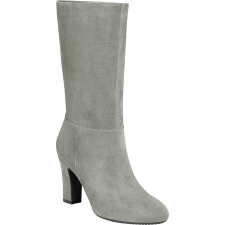 

Women s Aerosoles Backstage Tall Boot Grey Suede 6.5 M