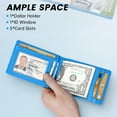 thumbnail image 4 of Cshidworld Wallet for Men, 5 Card Slots &1 ID Window With Money Clip, Minimalist RFID Front Pocket, Slim Front Pocket Wallet, Black, 4 of 6