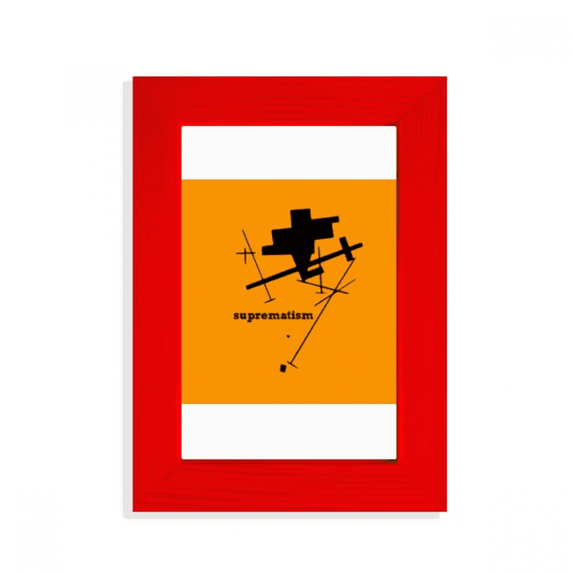Spiritual Inner Suprematism Picture Display Art Red Photo Frame