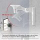 thumbnail image 5 of Wall Mount Bracket Cam Storage Stand Holder 180 Degree Adjustable For Cloud Camera 291 Series Wifi Home Security Camara(white) Banmo, 5 of 5