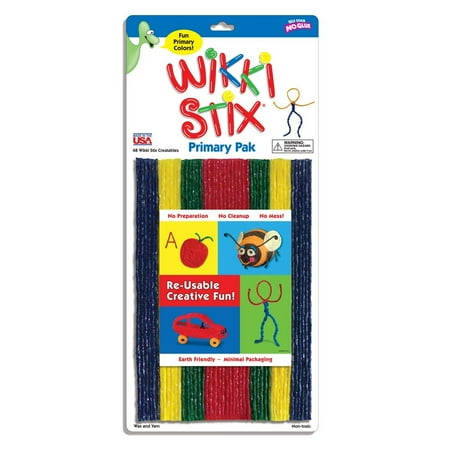 Molding Supplies Wikki Stix Primary Colors Molding & Sculpting Sticks, Shape, stick, play and learn! By WikkiStix ()