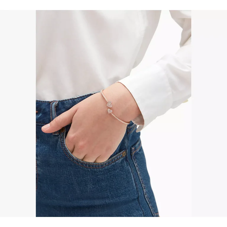 Kate Spade New York Women's Yours Truly Pave Open Hinge Cuff