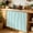 Seafoam green, variant on Ginger Yellow Under Sink Curtain for Closet, Privacy Short Cabinet Curtains, Modern Simple Solid Color Pattern Self Adhesive RV/Open Cabinet Skirt Adds Bathroom Storage 11"x13"
