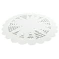 thumbnail image 5 of Snowy Silver Christmas Tree Scene on Ivory Table Topper (23" Round), 5 of 6