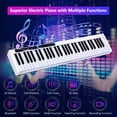 thumbnail image 6 of Topbuy 61-Key Digital Piano Portable Electric Keyboard with Carrying Bag White, 6 of 10