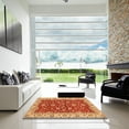 thumbnail image 7 of Ahgly Company Machine Washable Indoor Square Abstract Orange Area Rugs, 6' Square, 7 of 7