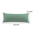thumbnail image 2 of PiccoCasa 2Pcs Body Pillowcase Soft Microfiber Body Pillow Cover with Zipper Closure, King Spa Blue, 2 of 7