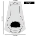thumbnail image 4 of Nipocaio Cheminée Extérieure Jardin Patio Barbecue Chauffage Poêle à Poussière Protection Imperméable Grille de Cuisson, 4 of 5