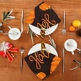 thumbnail image 6 of Coolnut Set of 6 Halloween Pumpkin and Bats Napkins Cloth Napkins 20"x20", Washable Polyester Dinner Napkins for Parties, Wedding, Restaurant, 6 of 6