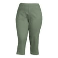 thumbnail image 5 of JMS Just My Size by Hanes Women's Plus Snap Hem Pull On Cropped Pants, 23" Inseam, Sizes 0X-4X, 5 of 6
