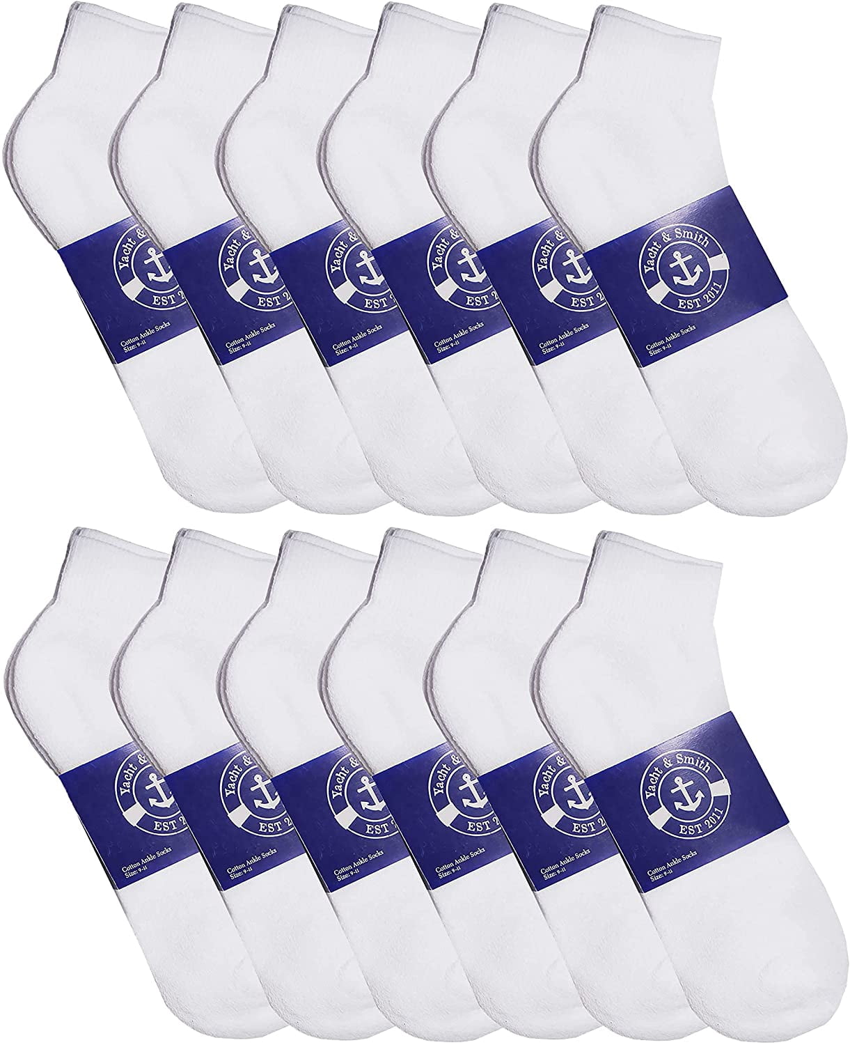 72 Pairs Low Cut Socks, Mens & Womens Below Ankle Socks, Cotton, Sock, Donation Homeless, Lightweight Bulk (72 Pairs Mens White)