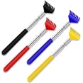 thumbnail image 1 of Rascador de espalda para hombres y mujeres Rascador de espalda de metal retráctil extensible a 27 pulgadas para aliviar la picazón con bolsa de transporte portátil en viajes, oficina, hogar (4 piezas), 1 of 7