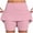 Pink#ribbed knit skorts, variant on oelaio Women's Active Skort Ribbed Knit Tennis Golf Skirt Lightweight Stretch Running Training Sports Skorts Purple L