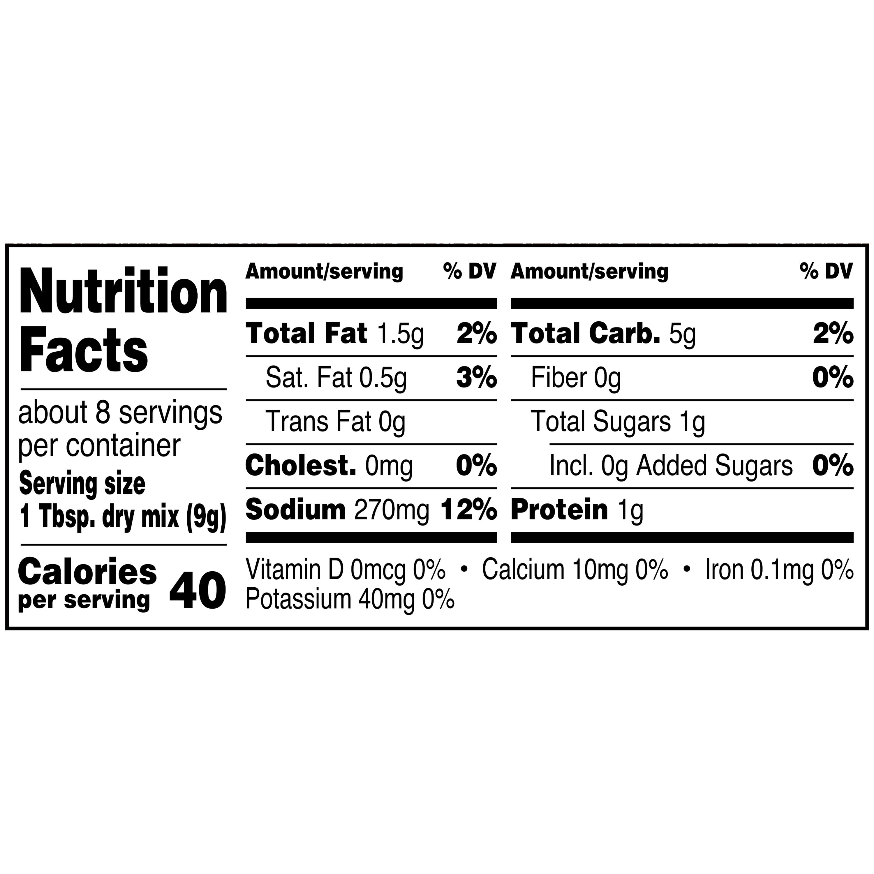 (4 pack) Great Value Country Gravy Mix, 2.5 oz Packet